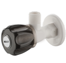 Angle Cock With Flange-Charcoal