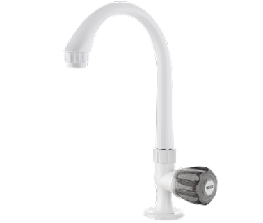 Swan Neck With Long Spout & Flange -Charcoal