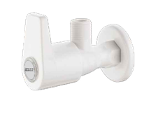 Angle Cock With Flange-White