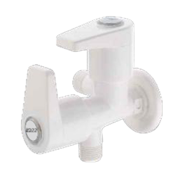 2 Way Angle Cock-White